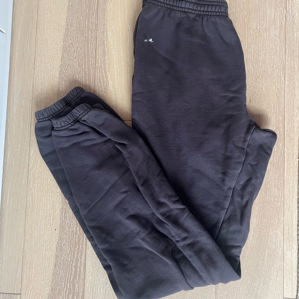 SKIMS Black Relaxed Fit Joggers with Elastic Cuffs